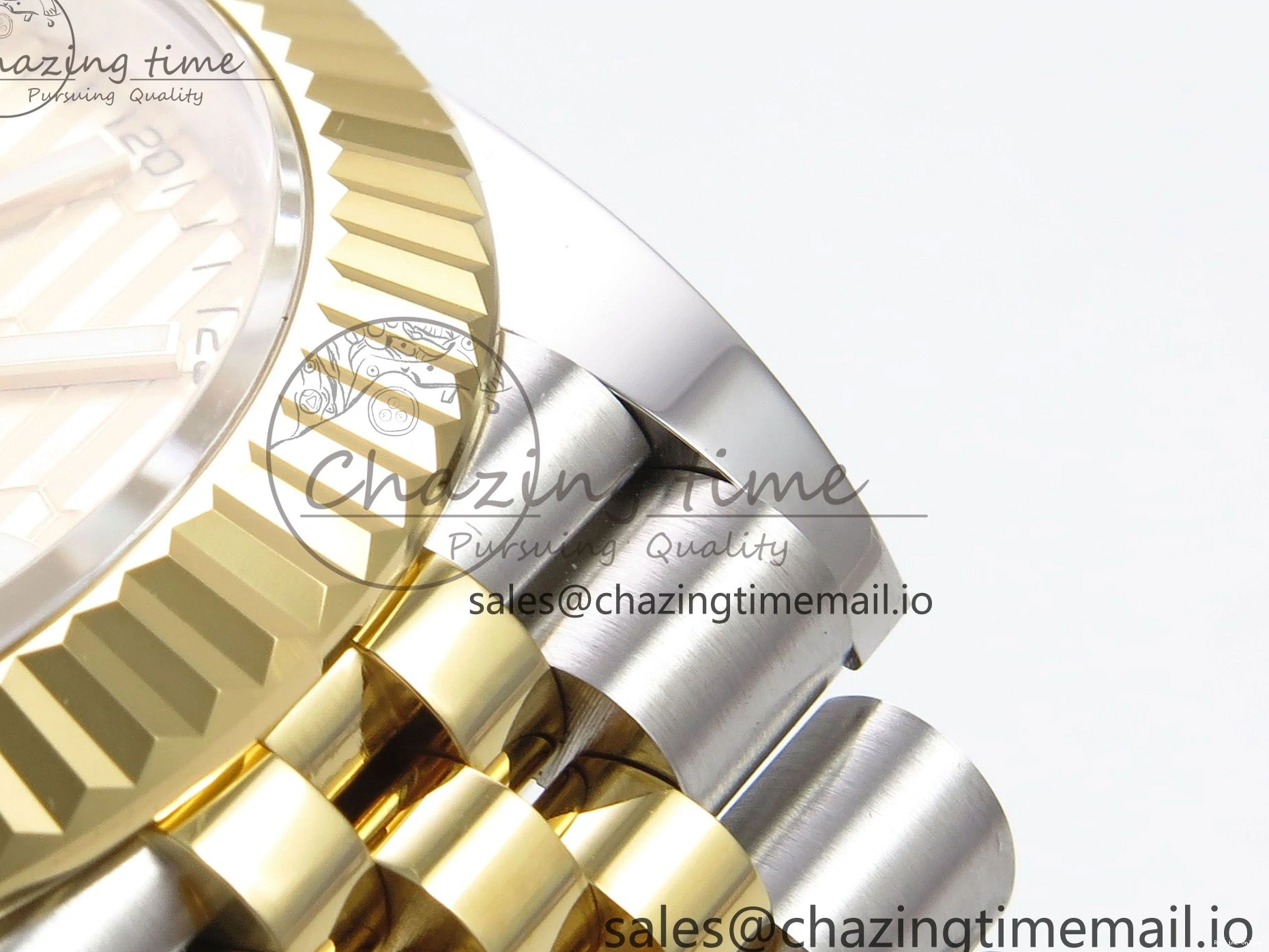 0116 DateJust 41 126333 EWEF Best Edition YG Texuted Dial on SS YG Jubilee Bracelet A Snug 992